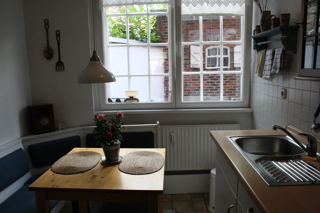 Ferienwohnung Am Mittelburgwall Friedrichstadt Bagian luar foto